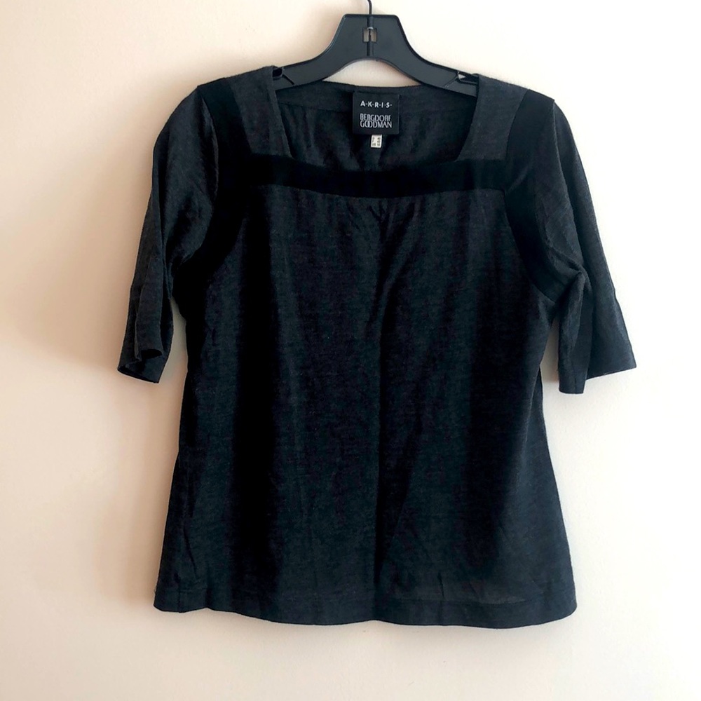 AKRIS Cashmere/Silk T-Shirt Sz 10